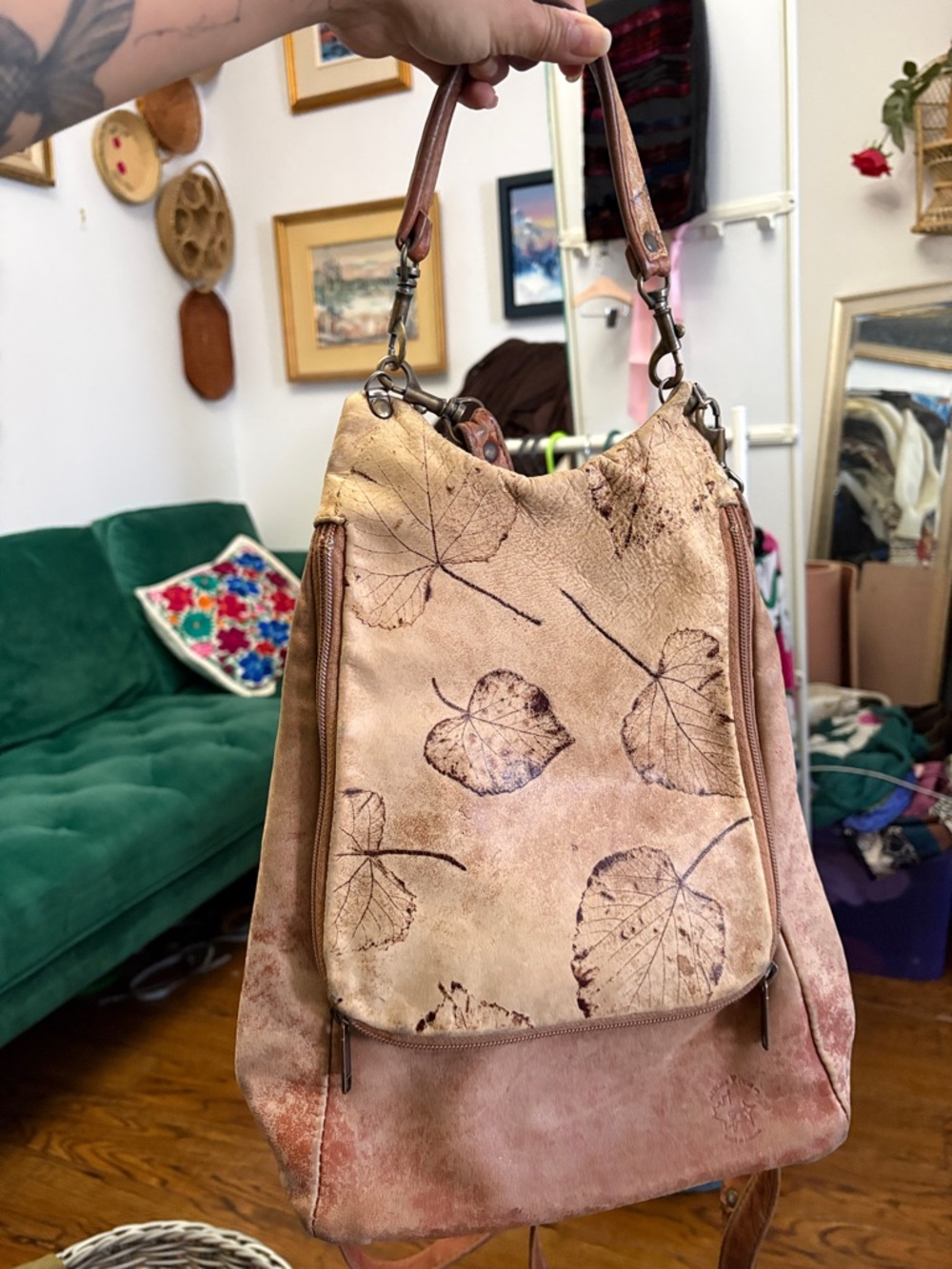 One Of A Kind 🍁🍂 Leather Backpack Bag